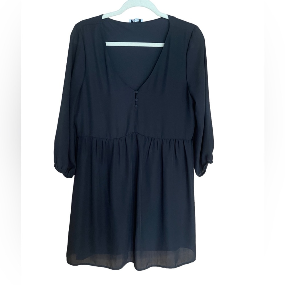 ’Babydoll Dress Black Womens Large
